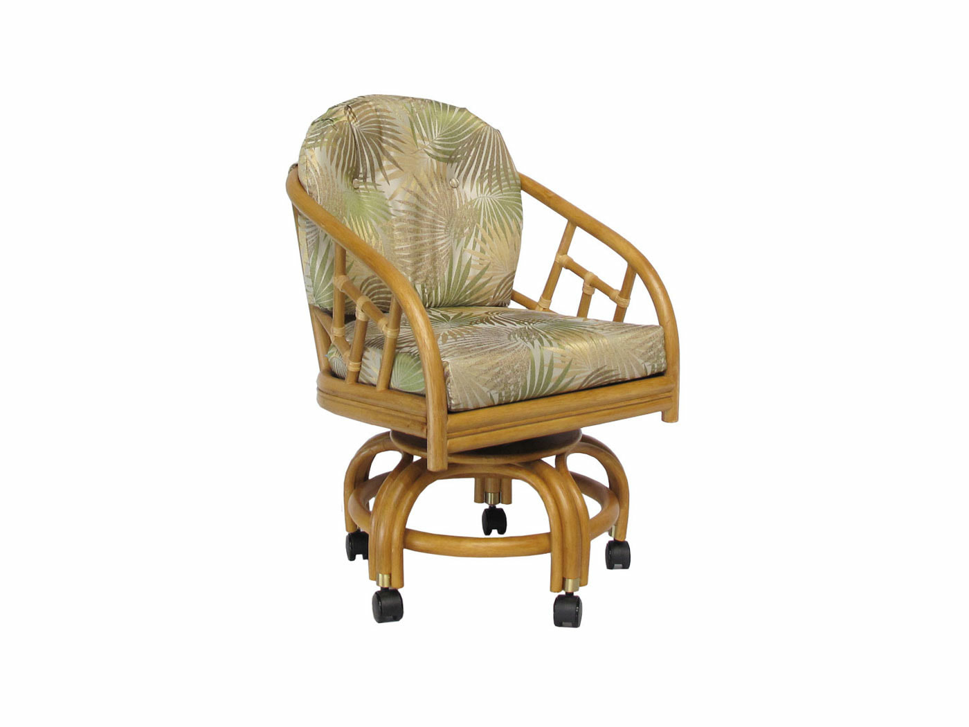 Swivel Caster Dining Chair Replacement, Swivel Rattan Chairs With Cushions
